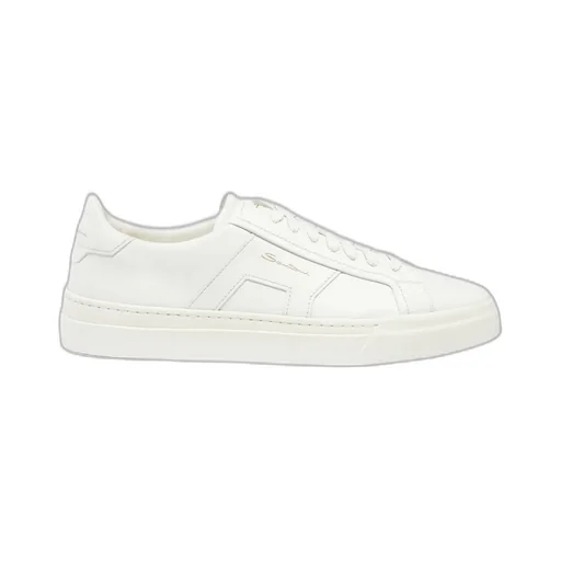 Double Buckle Lace-Up Sneakers
