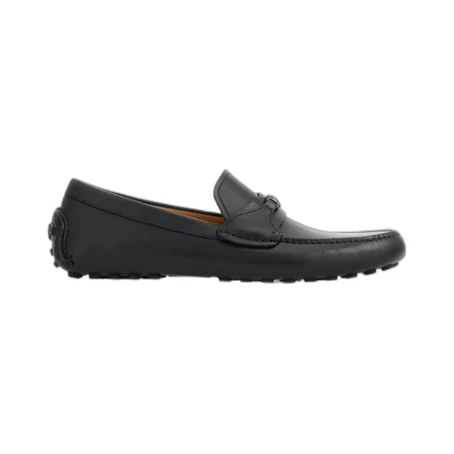 Gancini-Buckle Slip-On Loafers