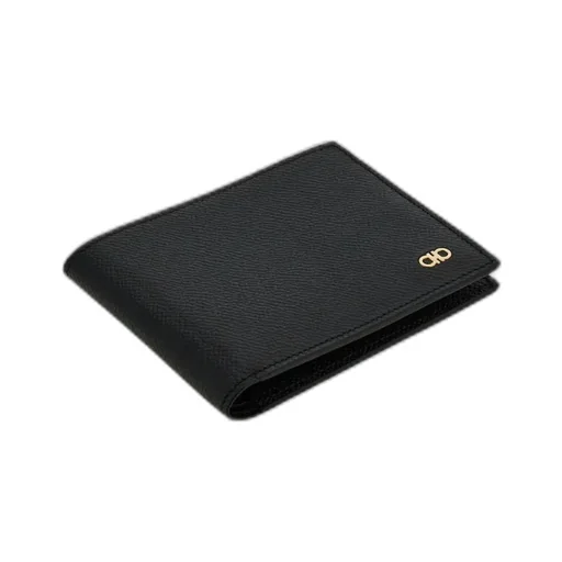 Gancini Bi-Fold Leather Wallet