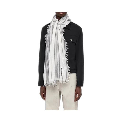 Logo Wool Scarf