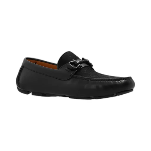 Round Head Logo Detail Loafers