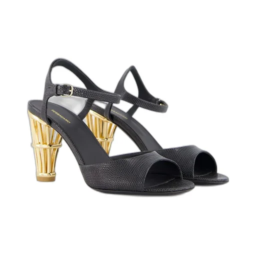 Cage Heeled Sandals