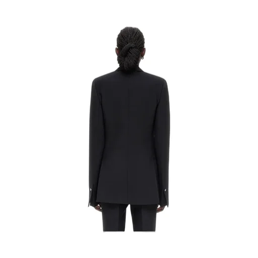 Wool Double-Breasted Suit Coat