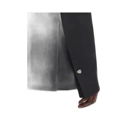 Wool Double-Breasted Suit Coat