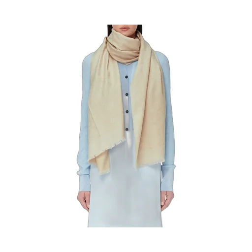 Monogram Jacquard Frayed Scarf