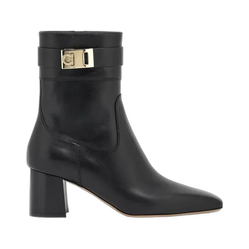 Logo Buckle Short Boots