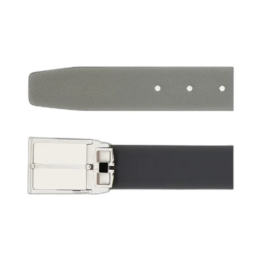 Gancini Buckled Reversible Belt