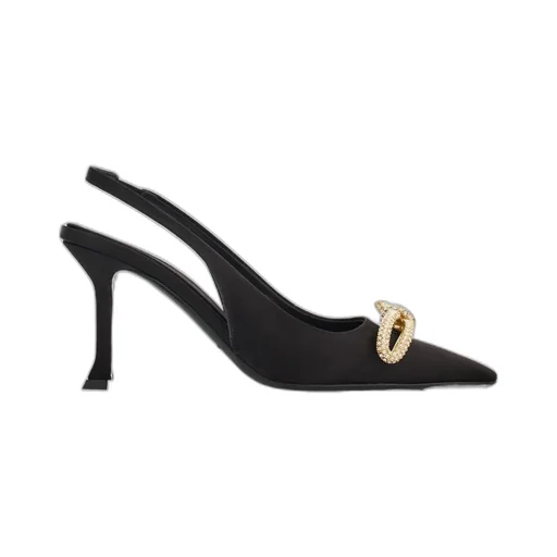 Bow-Tie High-Heeled Slingbacks