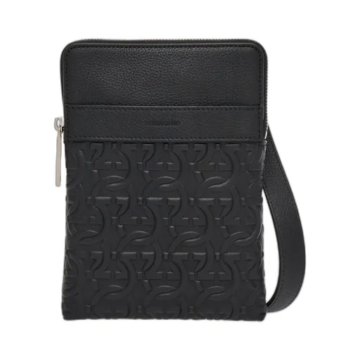 Gancini Zipper Shoulder Bag
