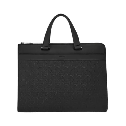 Gancini Embossed Business Bag