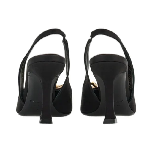 Bow-Tie High-Heeled Slingbacks