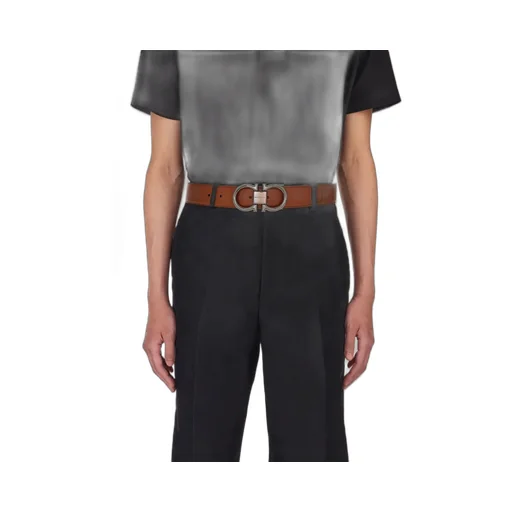 Double-Sided Adjustable Gancini Belt