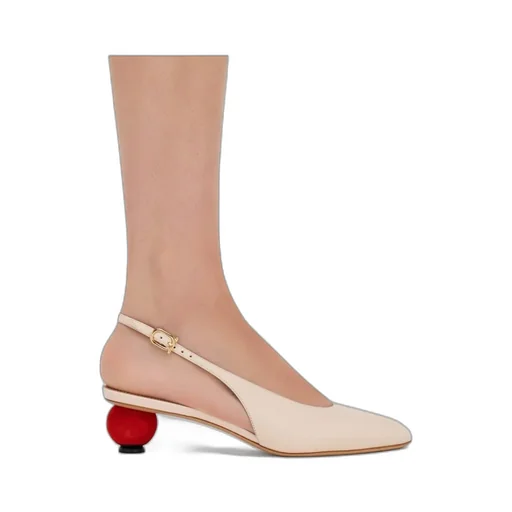 Spherical Heel Slingback Pump