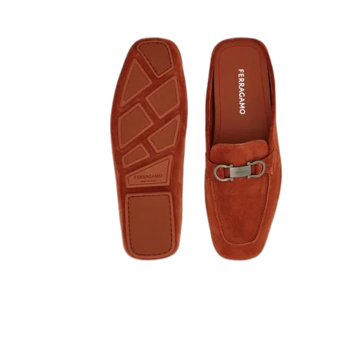 Loafer Mule With Gancini Ornament