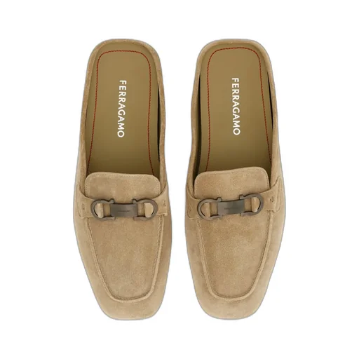 Loafer Mule With Gancini Ornament