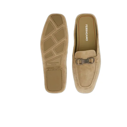 Loafer Mule With Gancini Ornament