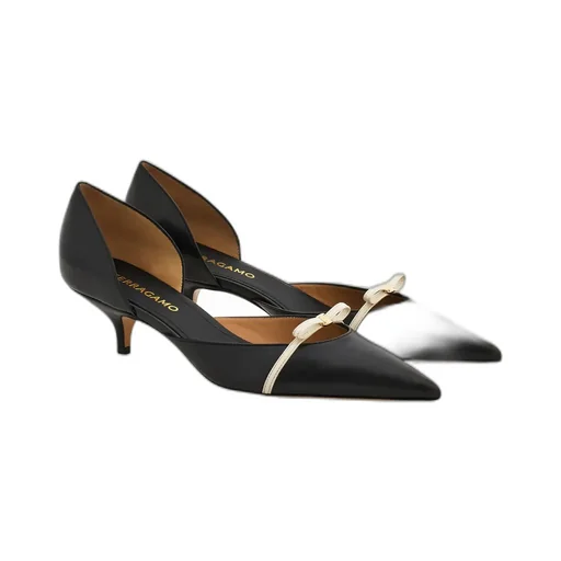 Mini Bow Mid Heel Pump