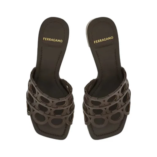 Gancini High-Heeled Sandals