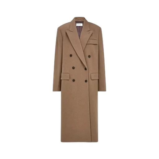 Long-Sleeved Double-Breasted Coat
