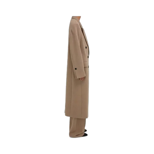 Long-Sleeved Double-Breasted Coat
