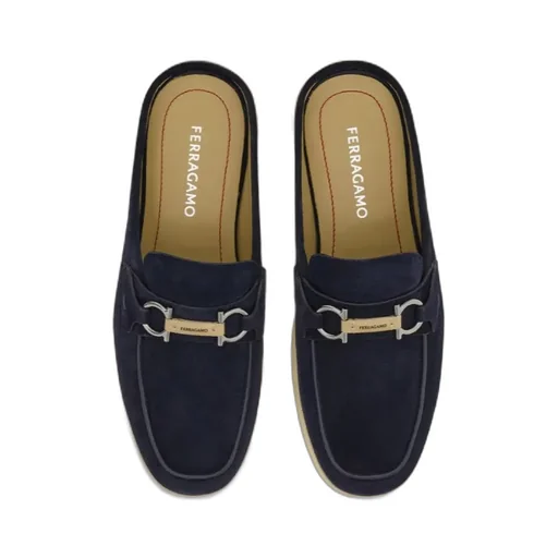 Gancini Buckle Loafer Mule