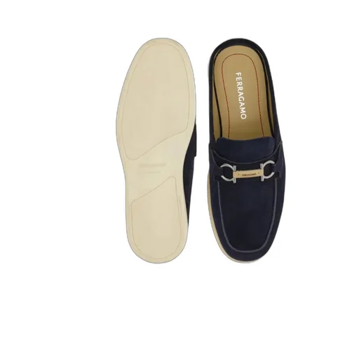 Gancini Buckle Loafer Mule