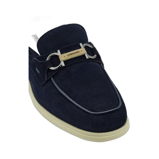Gancini Buckle Loafer Mule
