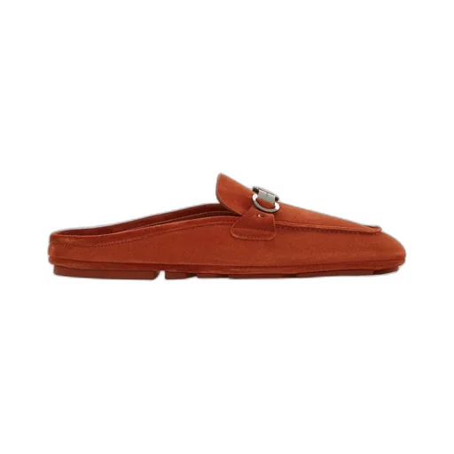 Loafer Mule With Gancini Ornament