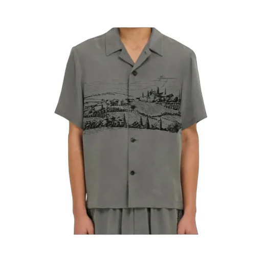 Back To Earth - Tuscany Print Silk Shirt
