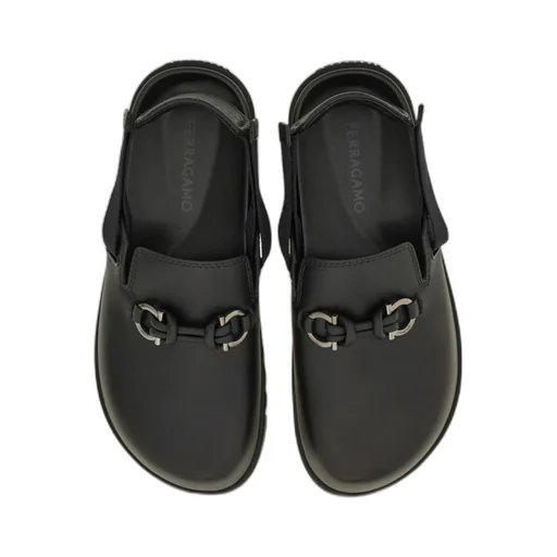 Gancini Buckle Mule