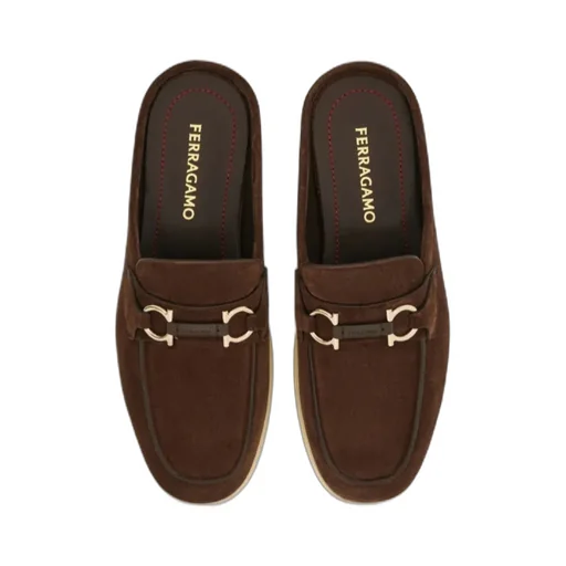 Gancini Buckle Loafer Mule