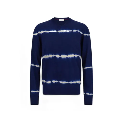 Tie Dye Wool V-Neck Pullover