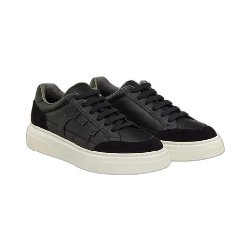 Low Top Sneaker With Gancini Ornament