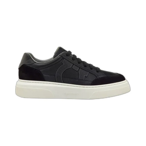 Low Top Sneaker With Gancini Ornament