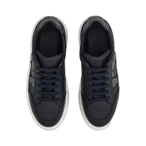 Low-Top Sneaker With Gancini Detail