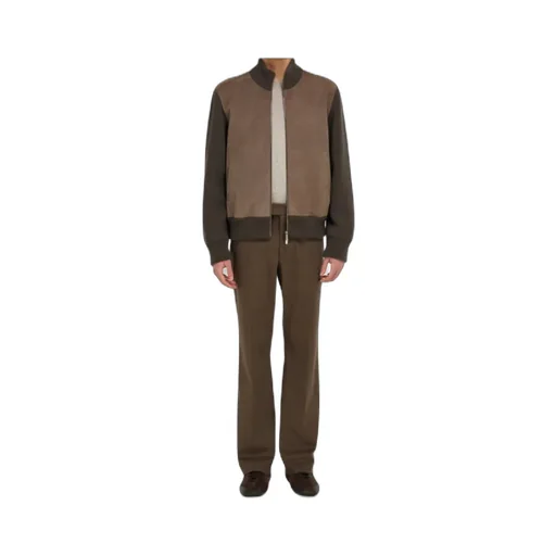 Blouson With Leather Inserts
