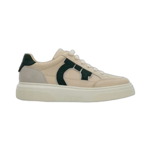 Gancini Logo Low-Top Sneakers