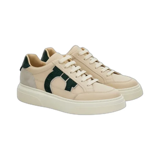 Gancini Logo Low-Top Sneakers