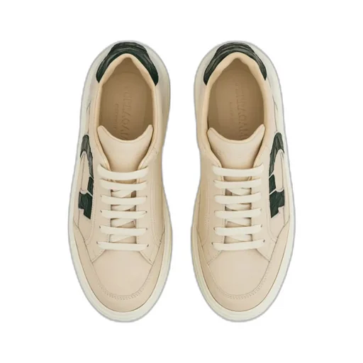 Gancini Logo Low-Top Sneakers