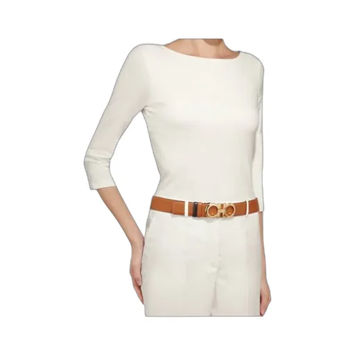 Gancini Buckle Reversible Belt