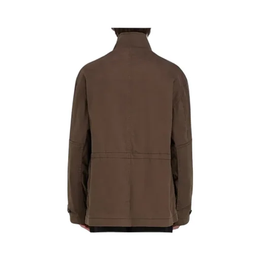 High Neck Concealed Fastened Jacket