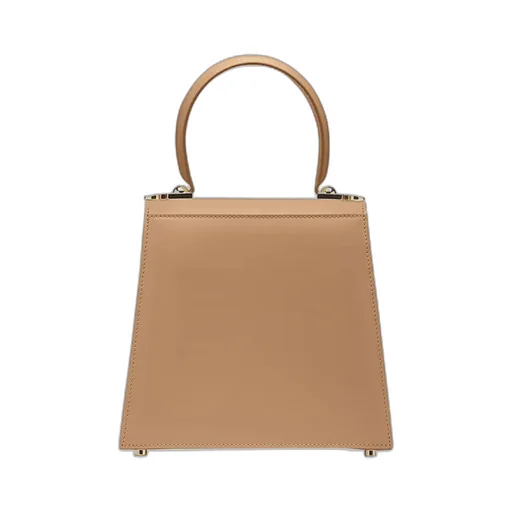 Logo Gold Button Handbag