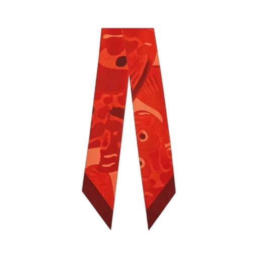 Fish Print Silk Mini Bandeau
