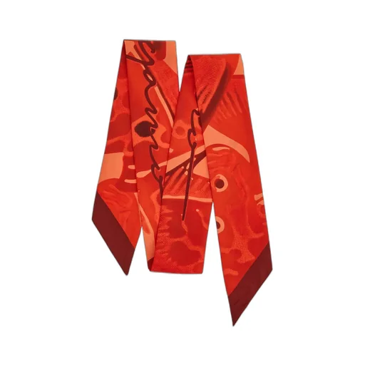 Fish Print Silk Mini Bandeau