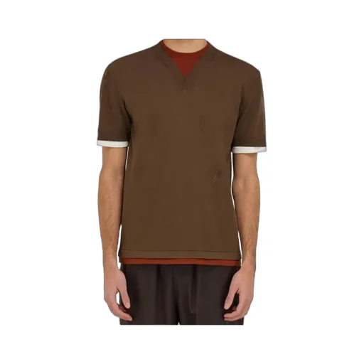 Layered Knitted T-Shirt