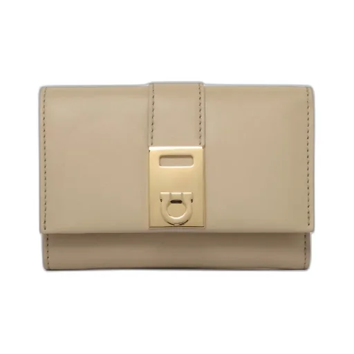 Gancini Plaque Tri-Fold Wallet