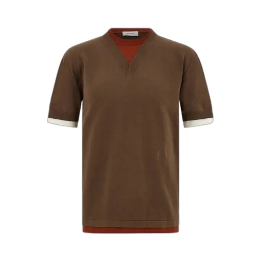 Layered Knitted T-Shirt