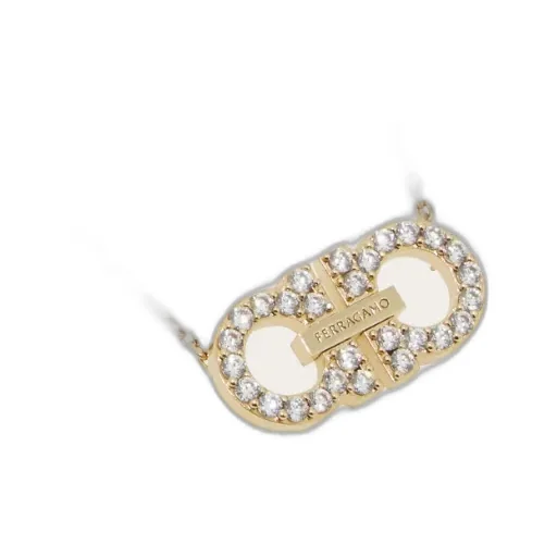 Embellished Gancini Pendant Necklace