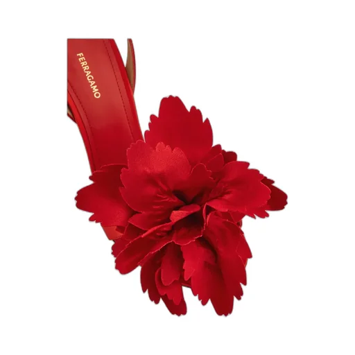 Flower Embellished High Heel Sandal