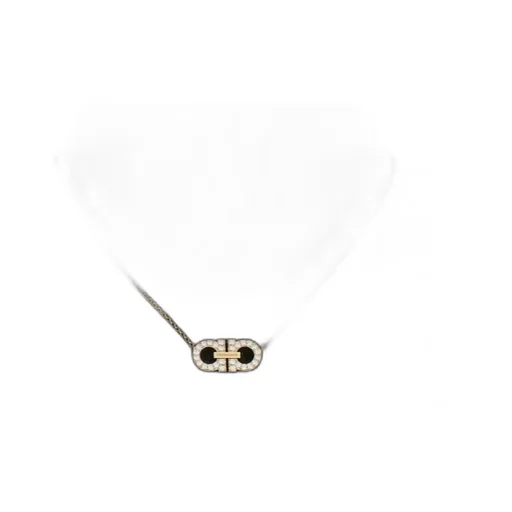 Embellished Gancini Pendant Necklace